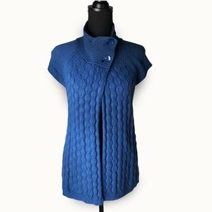 Izod Cable Knit Cap Sleeve Sweater